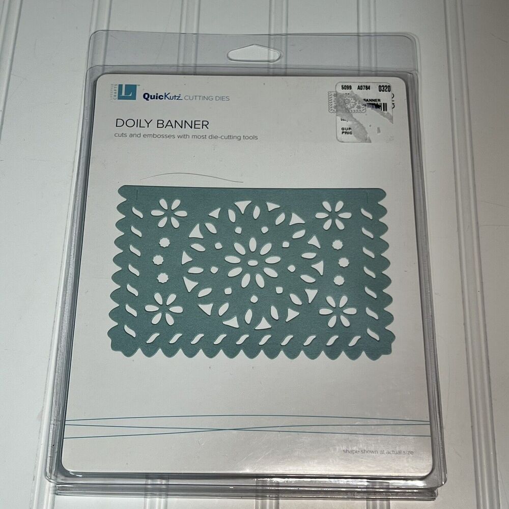 QuicKutz Cutting Dies Doily Banner new 3.66" x 5.3"